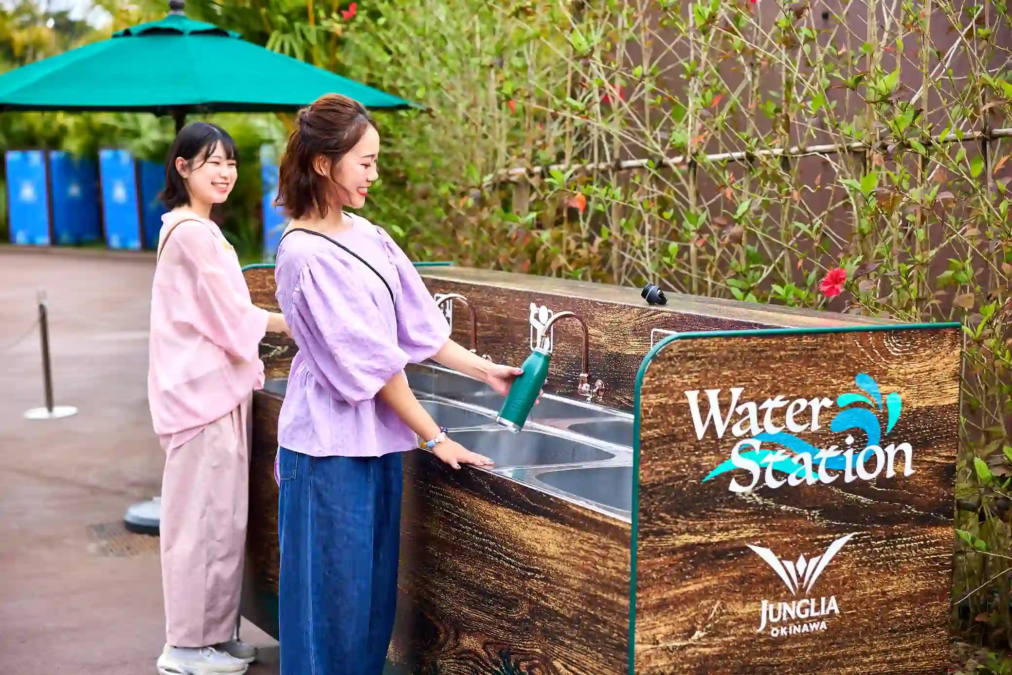 こまめな水分補給には「ウォーターステーション」