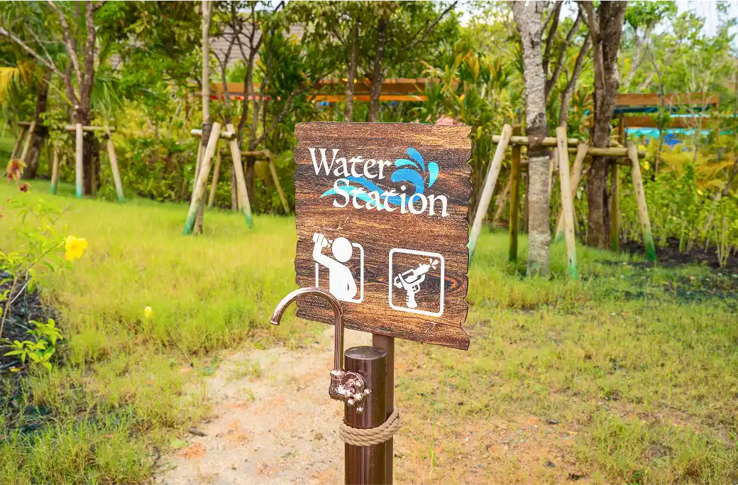 こまめな水分補給には「ウォーターステーション」